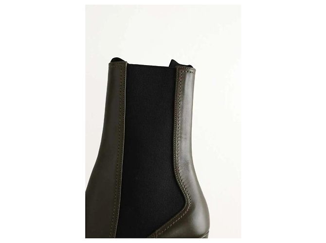 Nina Ricci Khaki leather boots - view 4