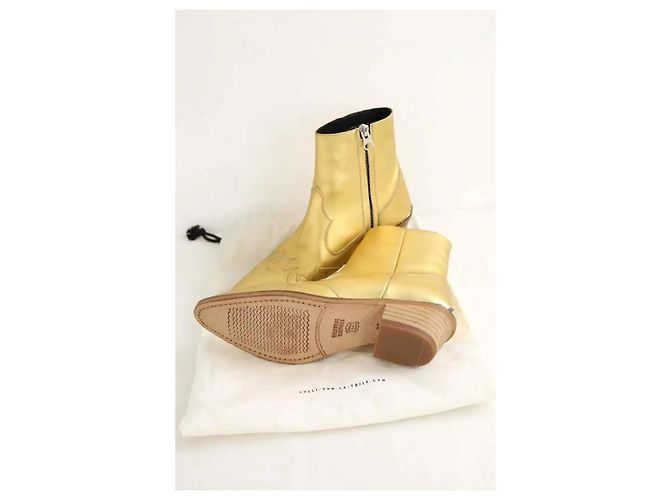 Valentine Gauthier Botas western doradas Dorado - vista 6