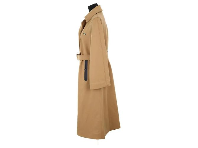 Lacoste Trench camel Cammello - vista 3