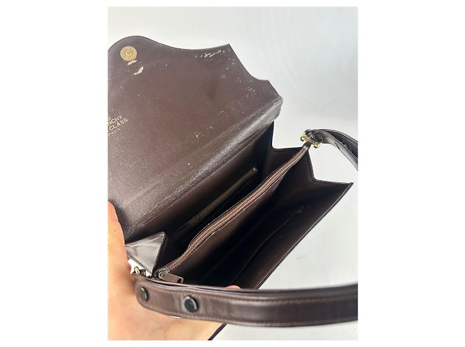 Vintage Givenchy Monogramm Leder 2-Wege Tasche Braun - Ansicht 8