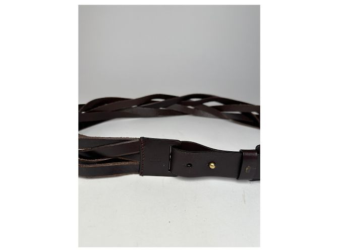 Vintage Gucci gewickelter Leder Gürtel Braun - Ansicht 3