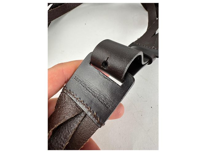 Vintage Gucci gewickelter Leder Gürtel Braun - Ansicht 4