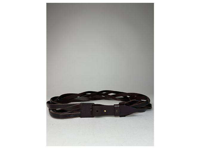 Vintage Gucci gewickelter Leder Gürtel Braun - Ansicht 6