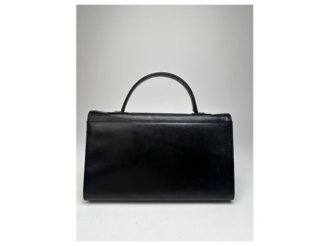 Vintage Givenchy Lederhandtasche Schwarz - Ansicht 2