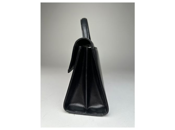 Vintage Givenchy Lederhandtasche Schwarz - Ansicht 3