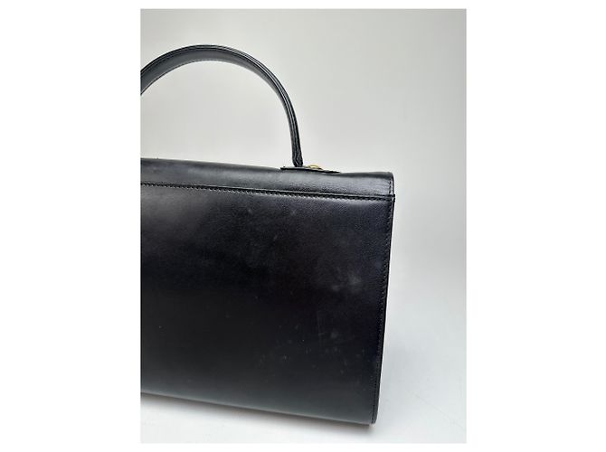 Vintage Givenchy Lederhandtasche Schwarz - Ansicht 4