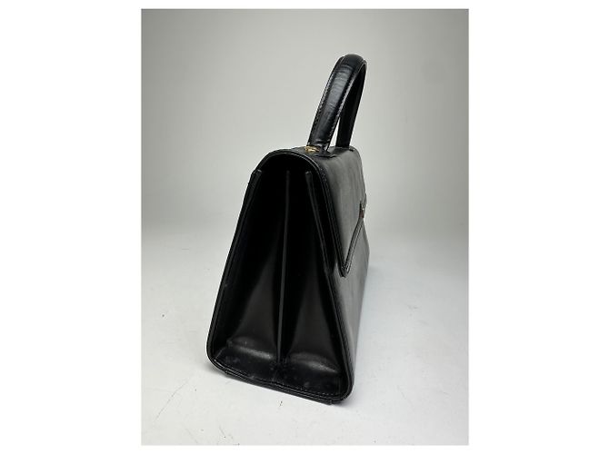 Vintage Givenchy Lederhandtasche Schwarz - Ansicht 5