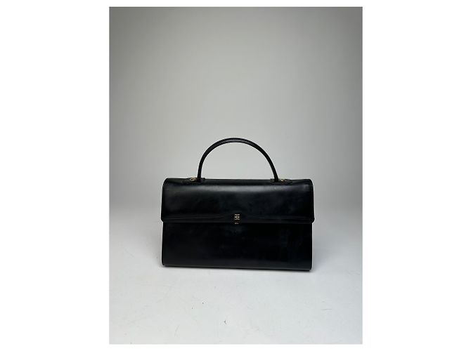 Vintage Givenchy Lederhandtasche Schwarz - Ansicht 7