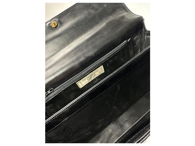Vintage Givenchy Lederhandtasche Schwarz - Ansicht 9
