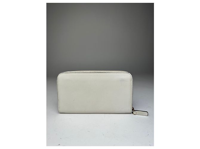 Vintage Marni Zippy Leather wallet White - view 2
