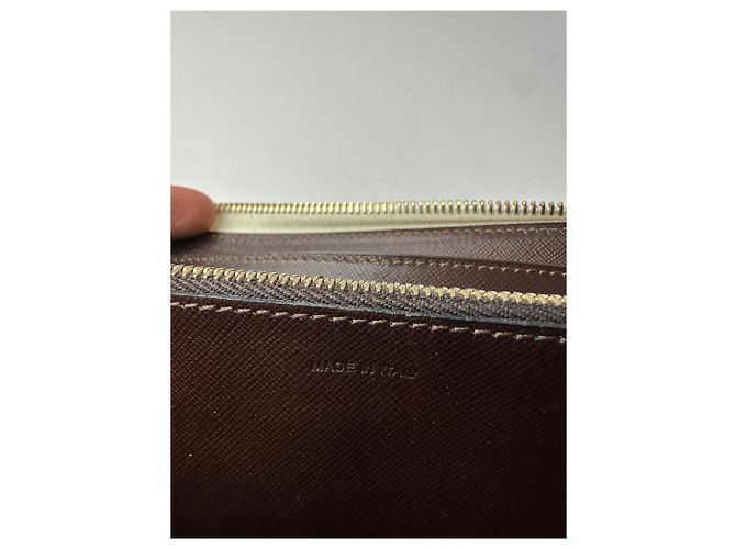 Vintage Marni Zippy Leather wallet White - view 6