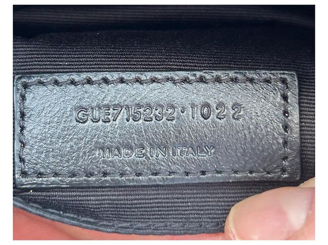 Bolsa transversal Saint Laurent Lou em camurça marrom - vista 15