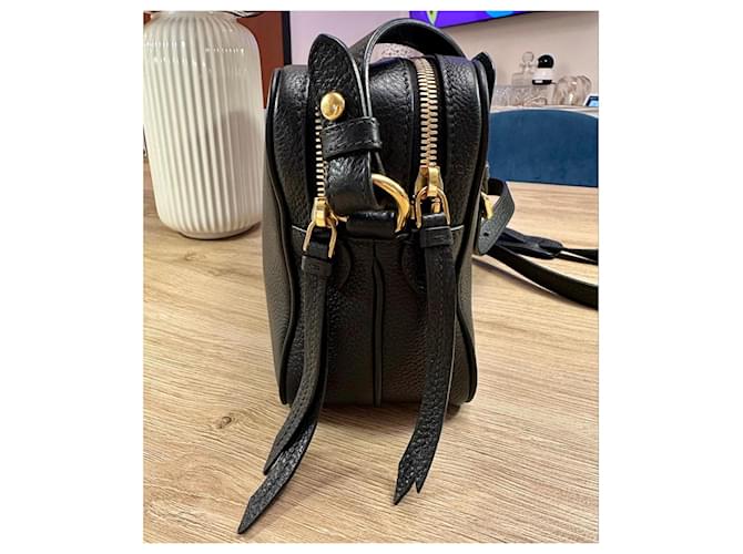 Borsa a tracolla Prada in pelle nera Nero - vista 10