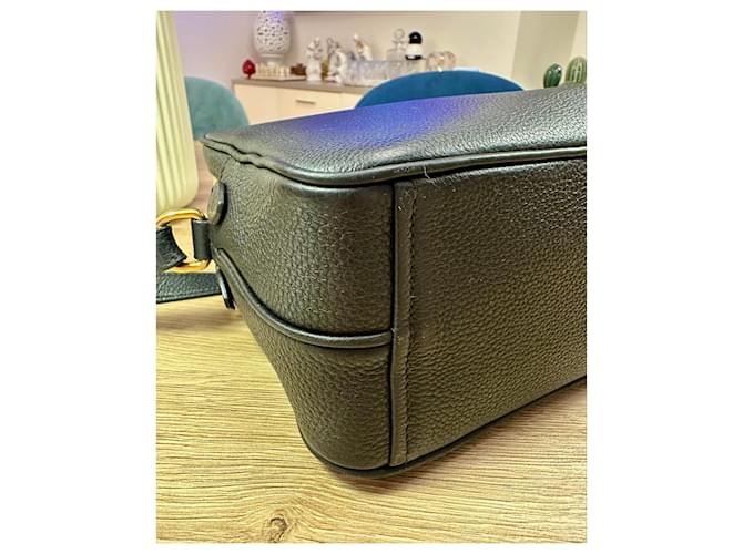 Borsa a tracolla Prada in pelle nera Nero - vista 14