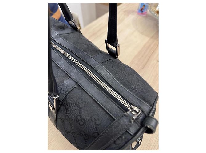 Borsa a mano Gucci in tela GG nera Nero - vista 10