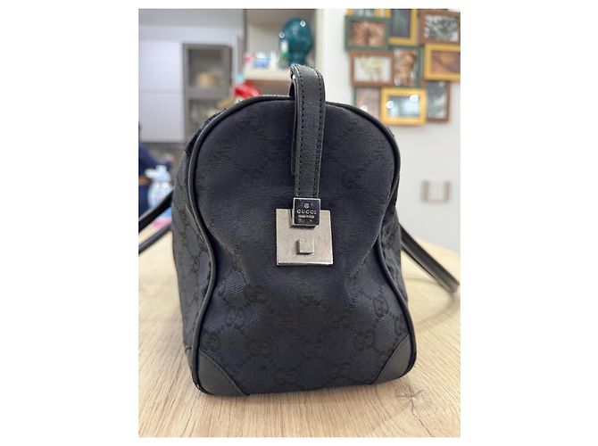 Borsa a mano Gucci in tela GG nera Nero - vista 12
