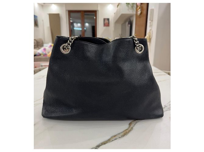 Borsa Gucci soho in pelle nera con borchie limited edition Nero - vista 13