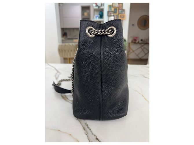Borsa Gucci soho in pelle nera con borchie limited edition Nero - vista 7