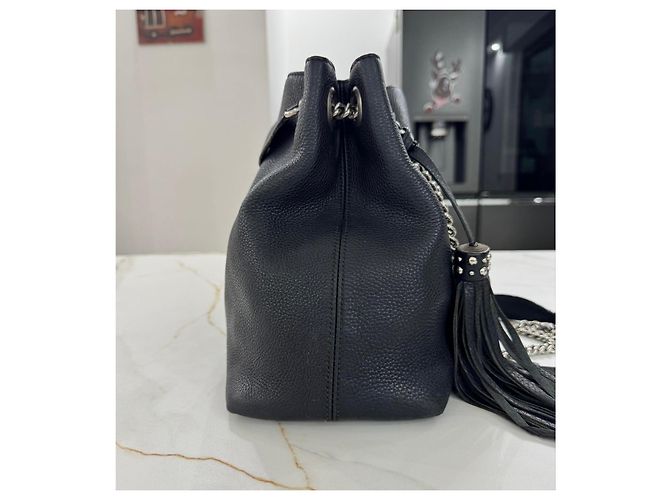 Borsa Gucci soho in pelle nera con borchie limited edition Nero - vista 8