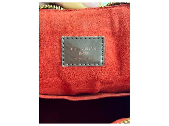 Borsa Louis Vuitton Trevi Damier Ebene Marrone - vista 10