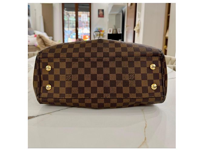 Borsa Louis Vuitton Trevi Damier Ebene Marrone - vista 11