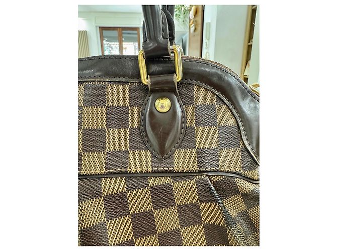 Borsa Louis Vuitton Trevi Damier Ebene Marrone - vista 5