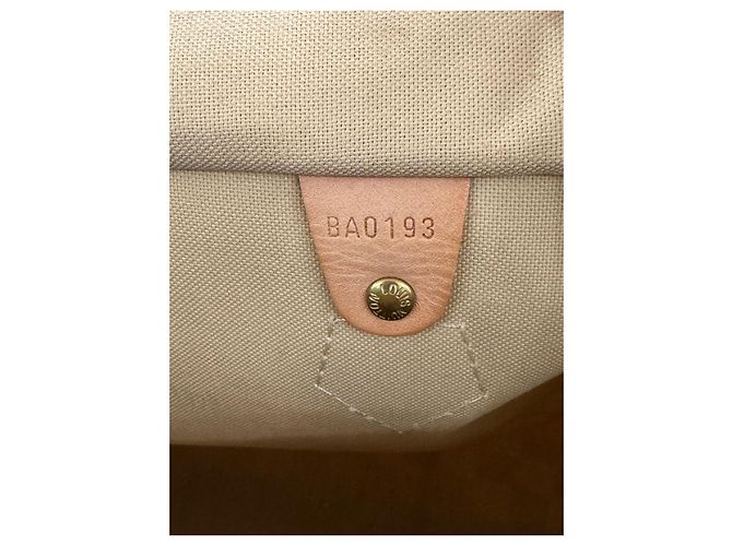 Bolsa Louis Vuitton Speedy 35 em lona Damier Azur Fora de branco - vista 18