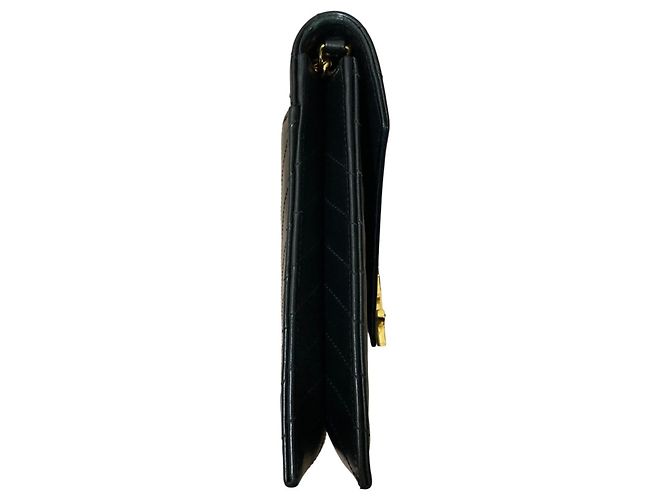 Borsa a Spalla Cassandra V-Stitch con Catena Yves Saint Laurent Nero - vista 3
