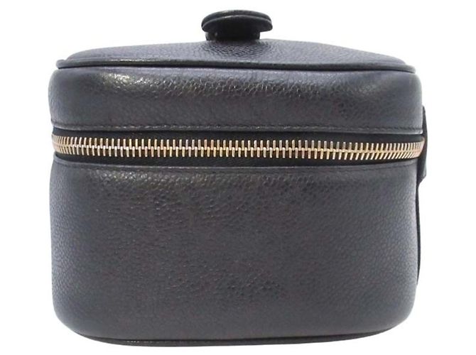 Borsa Vanity in Pelle Caviar Chanel Nero - vista 2