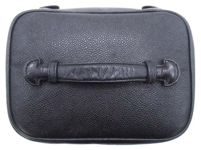 Borsa Vanity in Pelle Caviar Chanel Nero - vista 5
