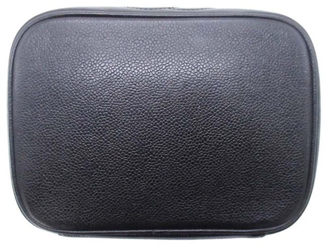 Borsa Vanity in Pelle Caviar Chanel Nero - vista 6