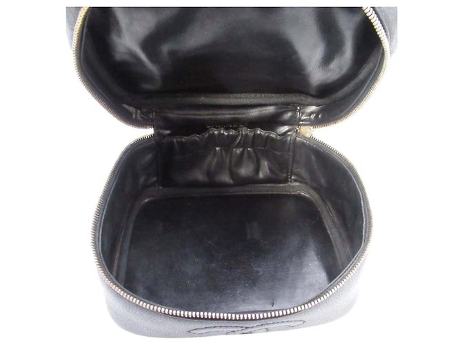Borsa Vanity in Pelle Caviar Chanel Nero - vista 7