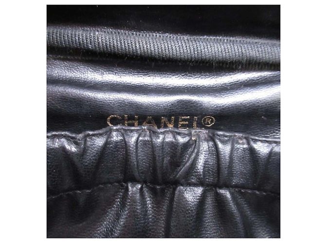 Borsa Vanity in Pelle Caviar Chanel Nero - vista 9