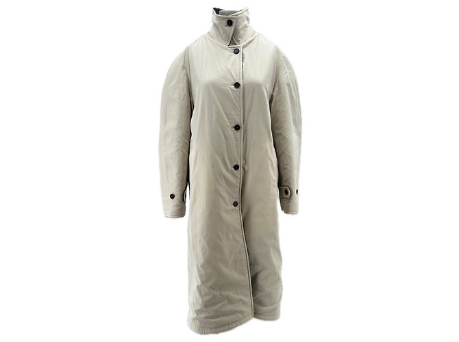 Autre Marque Abrigo reversible gris de lana - vista 5
