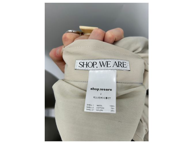 Autre Marque Abrigo reversible gris de lana - vista 9