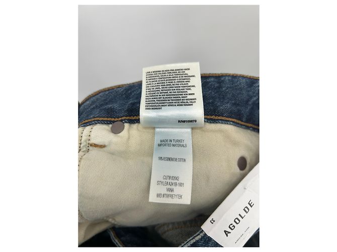 Jeans Agolde Vana blu in cotone Taglia 33 - vista 4