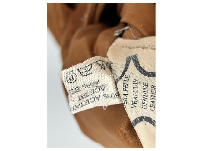 Autre Marque Pantalón de ante camel Camello - vista 4