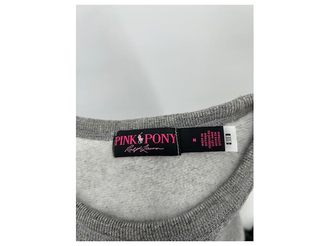 Polo Ralph Lauren Pullover "Pink Pony" grau - Ansicht 3