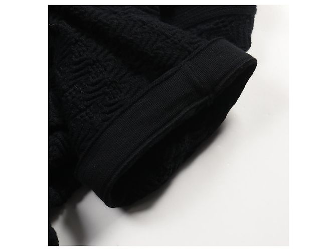 Timeless Vestido de algodón con botón Coco Mark de Chanel Negro - vista 8