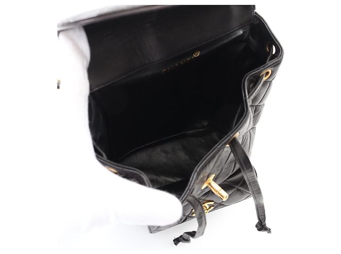 Timeless Chanel Matelassé Lammleder Rucksack Schwarz - Ansicht 3