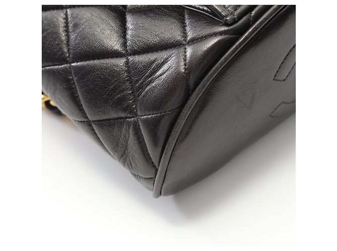 Timeless Chanel Matelassé Lammleder Rucksack Schwarz - Ansicht 6