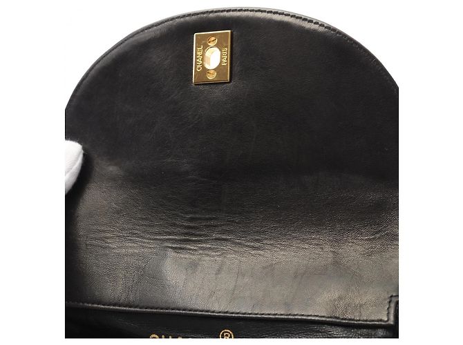 Timeless Chanel Matelassé Lammleder Rucksack Schwarz - Ansicht 8