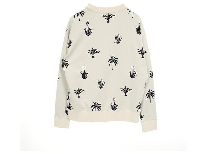 Sudadera de poliéster intarsia Palm Tree de Jil Sander Blanco - vista 2