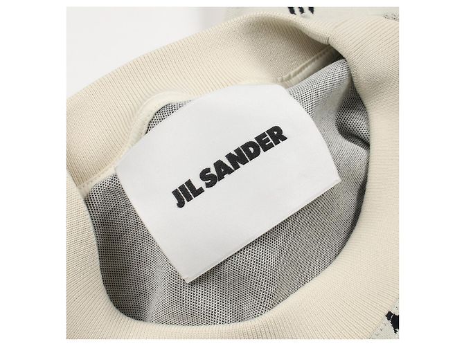Sudadera de poliéster intarsia Palm Tree de Jil Sander Blanco - vista 3