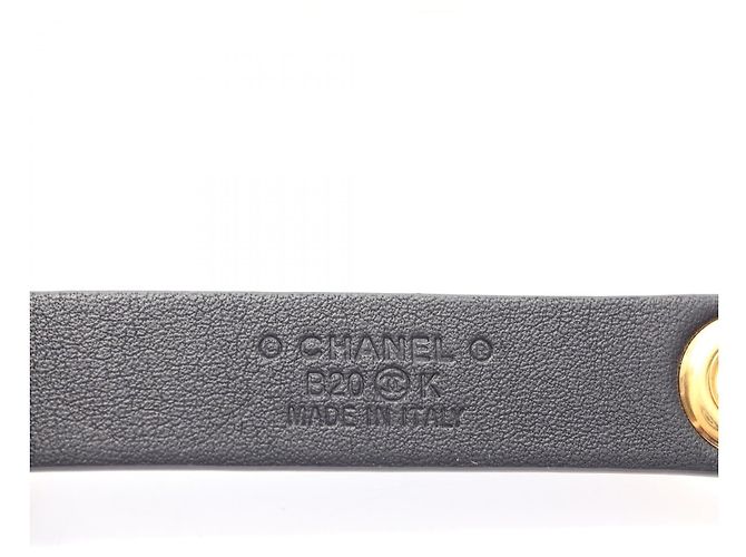 Timeless Cinturón de cuero Chanel Coco Mark Negro - vista 3