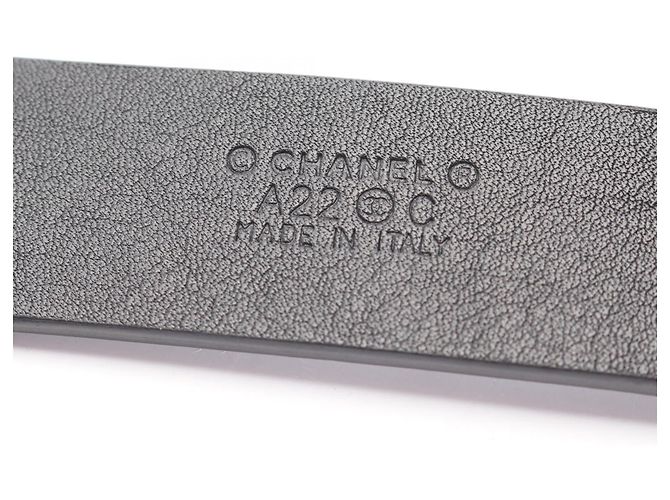 Timeless Chanel Coco Mark Ledergürtel Schwarz - Ansicht 3