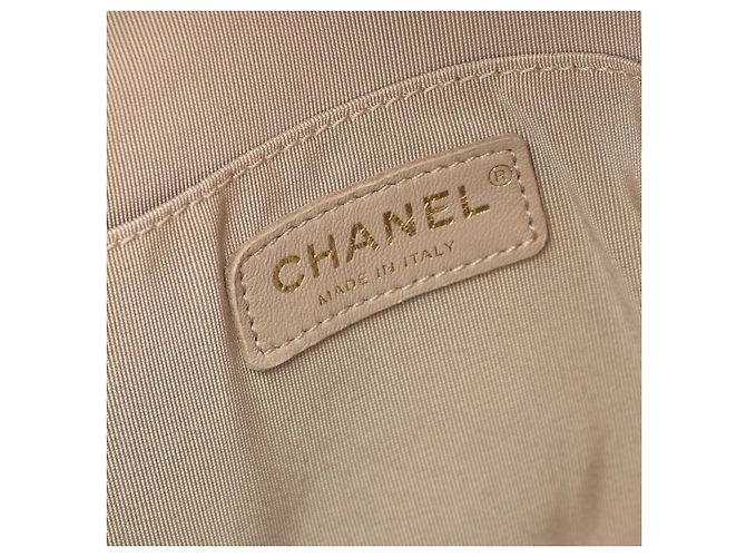 Timeless Chanel Matelassé Leder Rucksack Beige - Ansicht 4