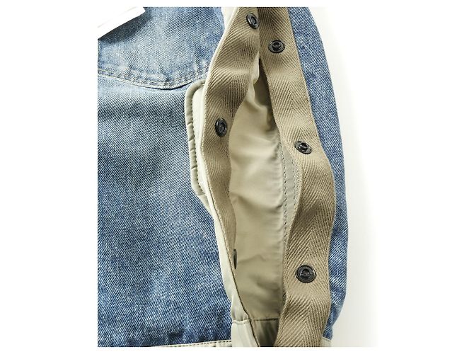 Chaqueta de mezclilla con paneles de nylon Sacai Azul Caqui - vista 5