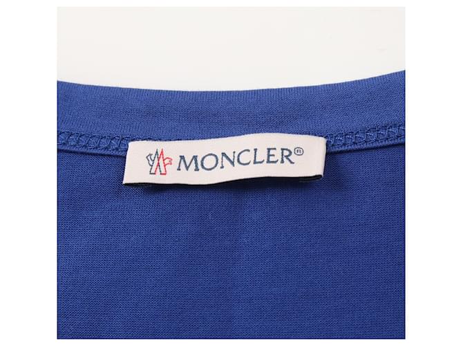 Top de algodón azul Moncler - vista 3