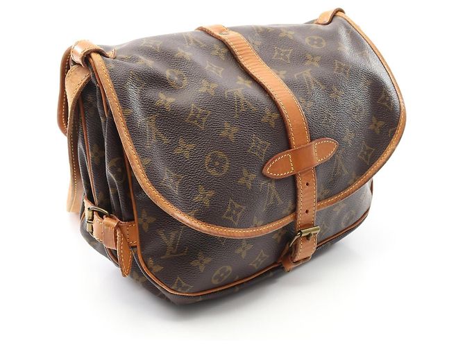 Borsa a Spalla Saumur 30 Monogram Louis Vuitton Marrone - vista 2
